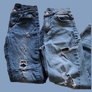 3 for $20 AEROPOSTALE Jean & WILD FABLE Jean Bundle Size 0 ZERO Distressed Jeans